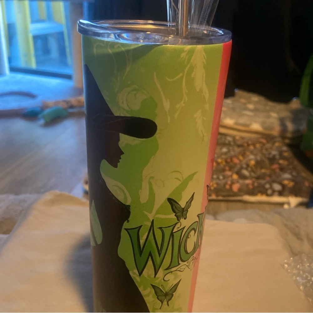 Wicked 20 Oz Thermal Tumbler With Lid And Straw  New Handmade